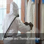 Insulation & Thermal Envelope Of the many kinds of insulation that is installed by Landmark Construction Crew Energy Upgrades, thermal insulation is al