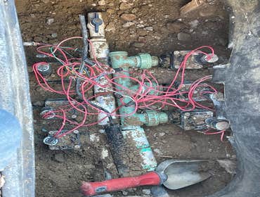 PVB & Sprinkler Manifold Replacement The customer kept having blow outs on the pressure vacuum breaker for the sprinkler and the manifold that diverts 