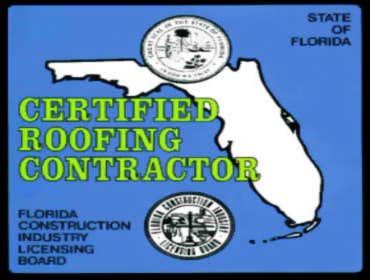 FLORIDA STATE CERTIFIED ROOFING CONTRACTORS