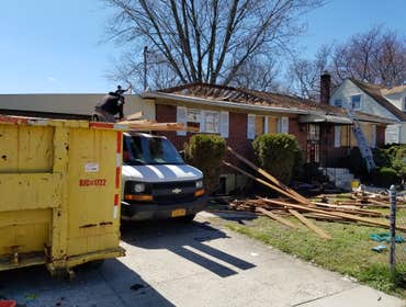 Second floor addition This was a fire damaged property. Homeowner asked us to add a second floor to her build