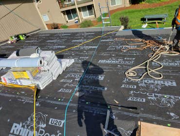 Commercial Shingle Roof in Progress