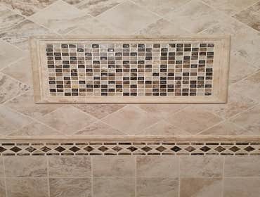 Decorative Wall Tile in Shower