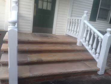 Photos from B.D.K. Masonry Corp. For this steps we repair the stone and also the realing.