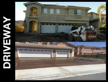 STAIN CONCRETE DRIVEWAY