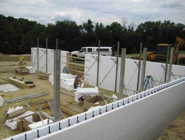 Photos from ICF Installation Associates, LLC The following pictures are taken at various jobs we have done. The first ones are of the basement of an A
