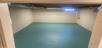 Basement after