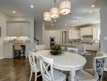 GULICK | CUSTOM Home in McLean The impressive stone and HardiePlank® elevation on our Winthrop really stood out on this corner lot of approximately one