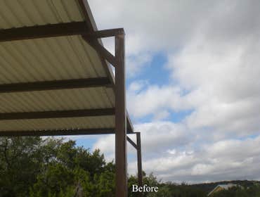 Photos by Alon Roofing Systems, LLC #3 Metal Garage Extension and Concrete Pour
