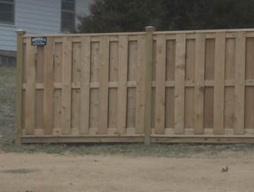 Wood Shadow Box fence