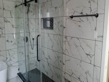 Photos by One by One Painting LLC #1 On this house we did demolition framing plumbing electrical Sheetrock painting window doors floor trim kitchen cab