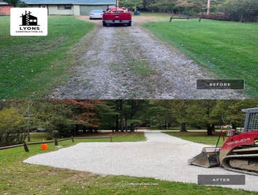 Photos by Lyons Construction Company, LLC #2 Gravel driveway refinishing
https://www.lyonsconstructioncompany.com/