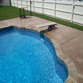 Clearwater Pools18x37 Roman swimming Pool in Harvest, AL 18x37 Roman with custom cast coping and custom steps.