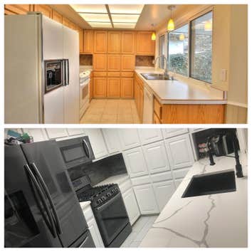 Before & After kitchen Reno