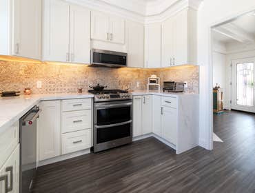 704 Howard Ave Remodeling the whole with new kitchen and Laundry, new dining area and new family room. Whole house painting and hardwood floors etc.