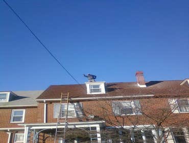 Reading row home Re roof and chimney pointing