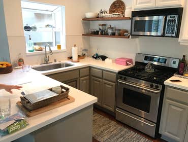Kitchen Refinishing and new quartz counter top Kitchen Refinishing and new quartz counter top
