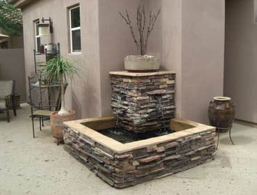 Water Features Creating different tones with water movement is something a good landscape designer understands. You’ll find that the Desert Crest desig