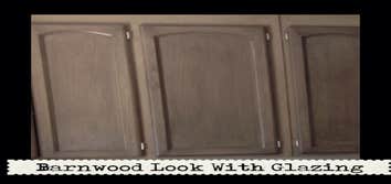 Barnwood Glazing to Cabinetry