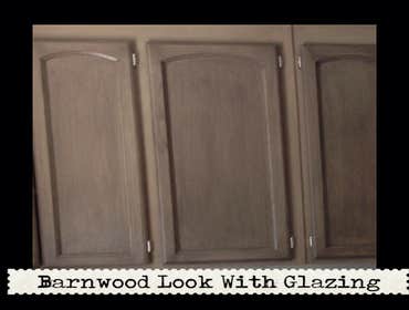 Barnwood Glazing to Cabinetry
