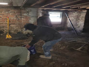 Basement project before picture