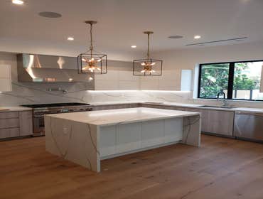 Home Space Remodel Kitchen Remodel, Wine Cellar, and Fire Place Entertainment Area