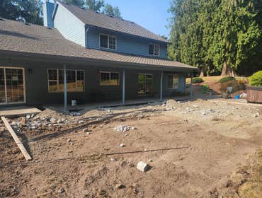 Kitchen and Patio Remodel Mulino Oregon In this project, we completely remodeled the kitchen, moved some walls, and opened the space. We also did the w