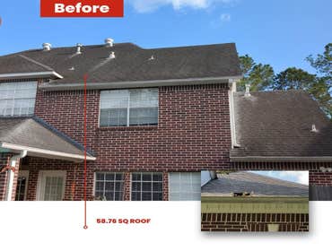 Before During and After Project in Katy TX pictures from before during and after.