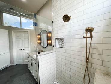 Custom shower remodel