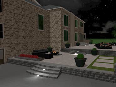 3D Design & Build Back Yard Pool & Living Space Design