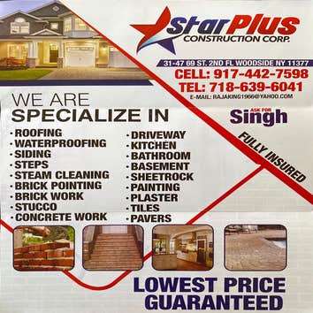 Star Plus Construction Co