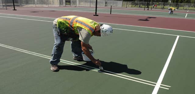 Pawnee Park, Columbus, OH The $416,322 design-build contract for Renner Sports to build two new courts in the park and rehabilitate four existing court