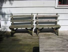 Before Benches and Deck