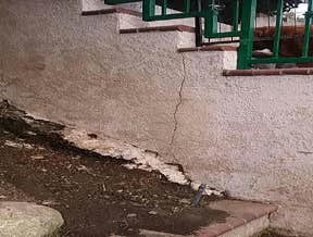 stucco work in Rancho Cucamonga, Ca. stucco work restoring old peeling stucco on walls, work includes washing to improve adhesion for new stucco, pe