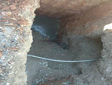 Broken pipe found
