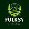 Folksy Custom Landscapes logo