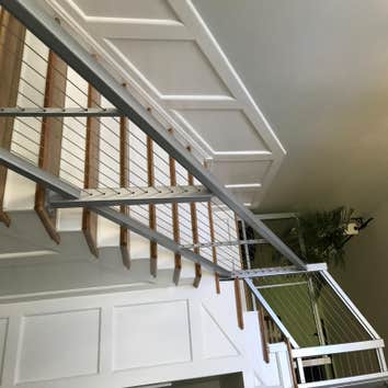 Flooring and Cable Railing Just completed and new second floor flooring project featuring American Red Oak and a cable railing system. The pictures sp