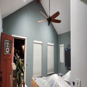 Color change on walls We provided a color change for our client in their living room and hallway.