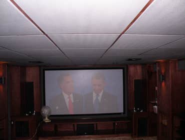 Photos from Vh improvement inc transforms a room in the basement into a media room
