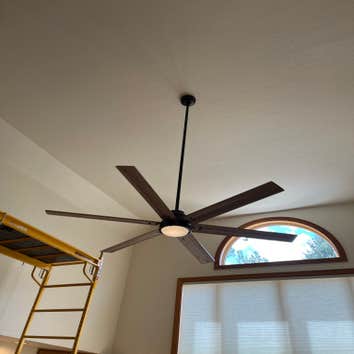 2-Story Vaulted Ceiling Fan Installation