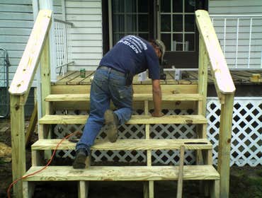 Stair build Simple set of steps to porch