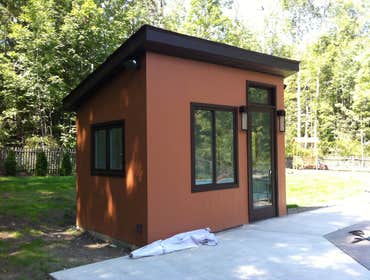 Cabana 10'x12' poolside cabana with vaulted ceiling