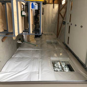 Photos by Farias Construction LLC #1 This was an insulation install on walls and ceiling of a shop.