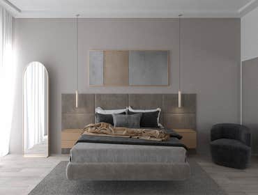 Marriott - 1 Bed Apartment Interior Design Rendering