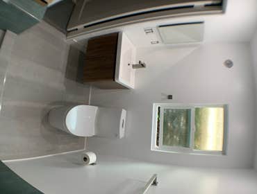 Photos by Oca builders- Santa Cruz 2 bathroom remodels