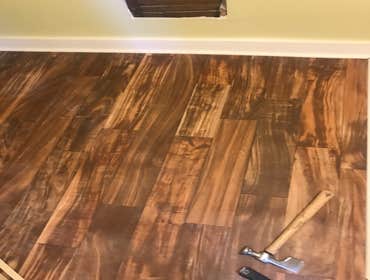 New hardwood floors
