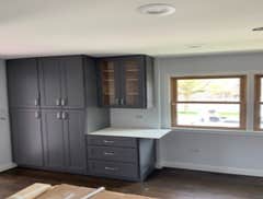 Photos by Es Carpentry Inc #1 Basement and first Floor complete gut and Remodel