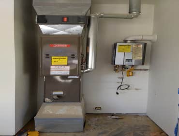 80% Eff Gas Furnace Install