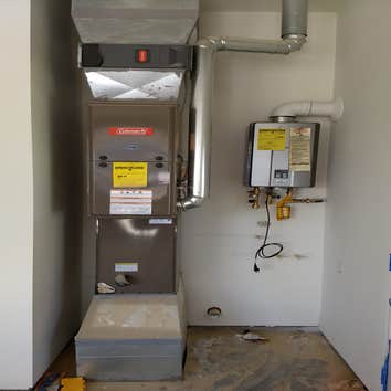 80% Eff Gas Furnace Install