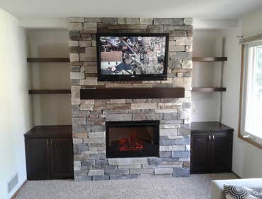Fireplaces Here are some photos of some fireplace projects that we have completed. Take a peak!