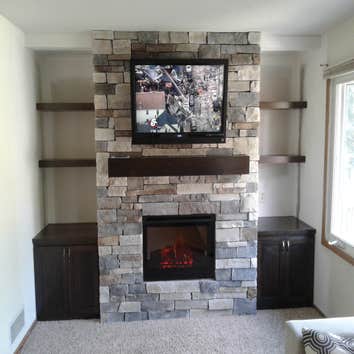 Fireplaces Here are some photos of some fireplace projects that we have completed. Take a peak!